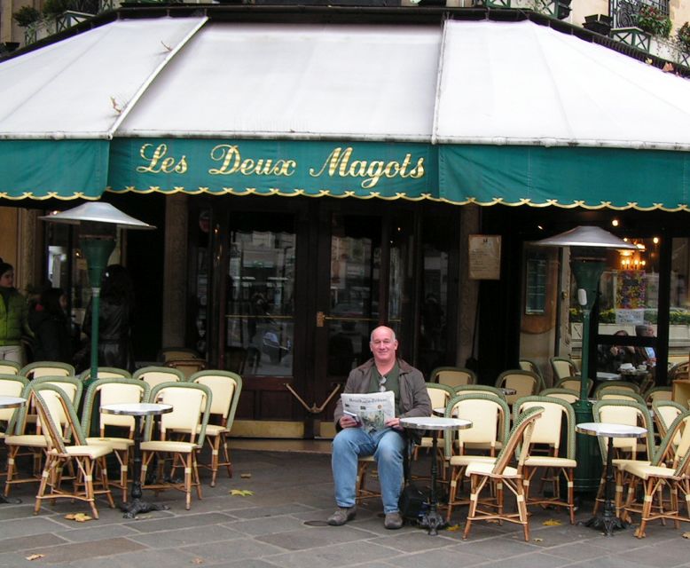 Matt at Deux Magots Paris