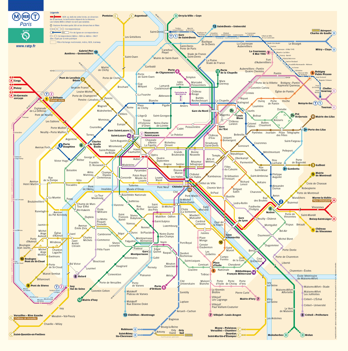 paris metro maps